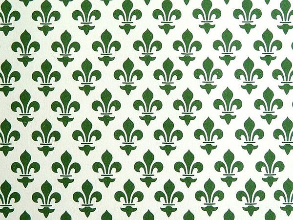 Abbildung italienisches Papier "Lilie grün"