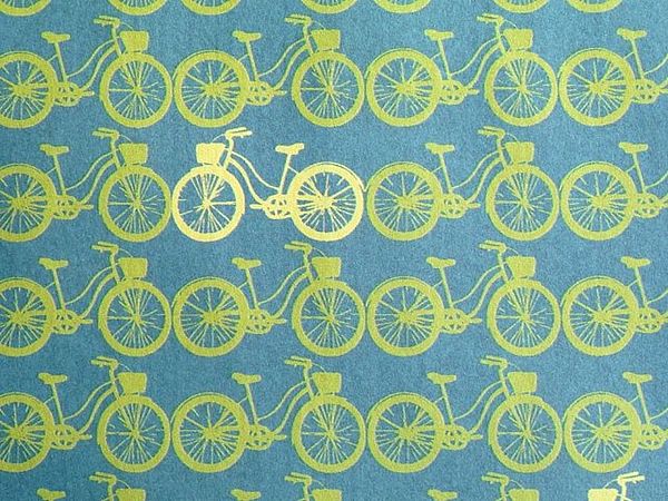 Abbildung italienisches Papier "Bicyclettes"