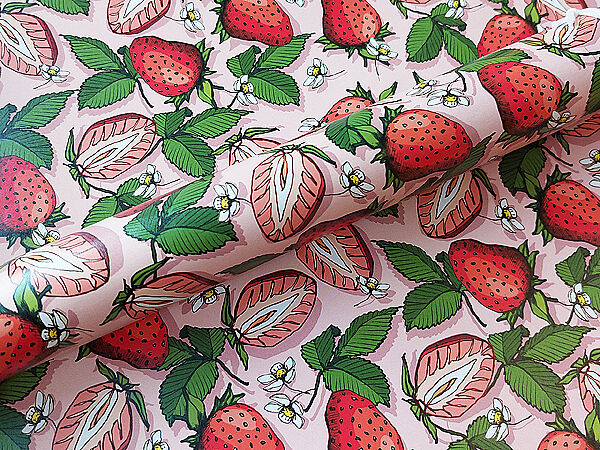 Abbildung Papier Erdbeeren