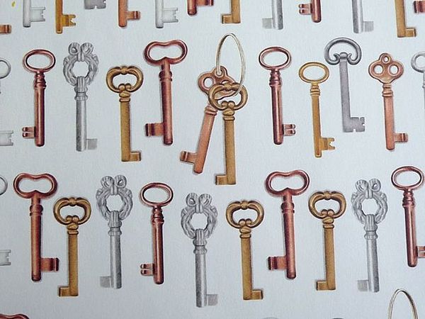 Abbildung italienisches Papier "Schlüssel"